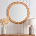 Amara Natural Bamboo Framed Wall Mirror from Roseland Furniture