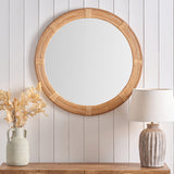 Amara Natural Bamboo Framed Wall Mirror from Roseland Furniture