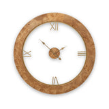 Newborough Burr Wood Effect Wall Clock from Roseland Furniture