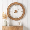 Newborough Burr Wood Effect Wall Clock from Roseland Furniture