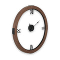 Vermont Walnut Wood Effect Wall Clock from Roseland Furniture