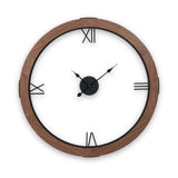 Vermont Walnut Wood Effect Wall Clock from Roseland Furniture