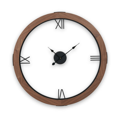 Vermont Walnut Wood Effect Wall Clock