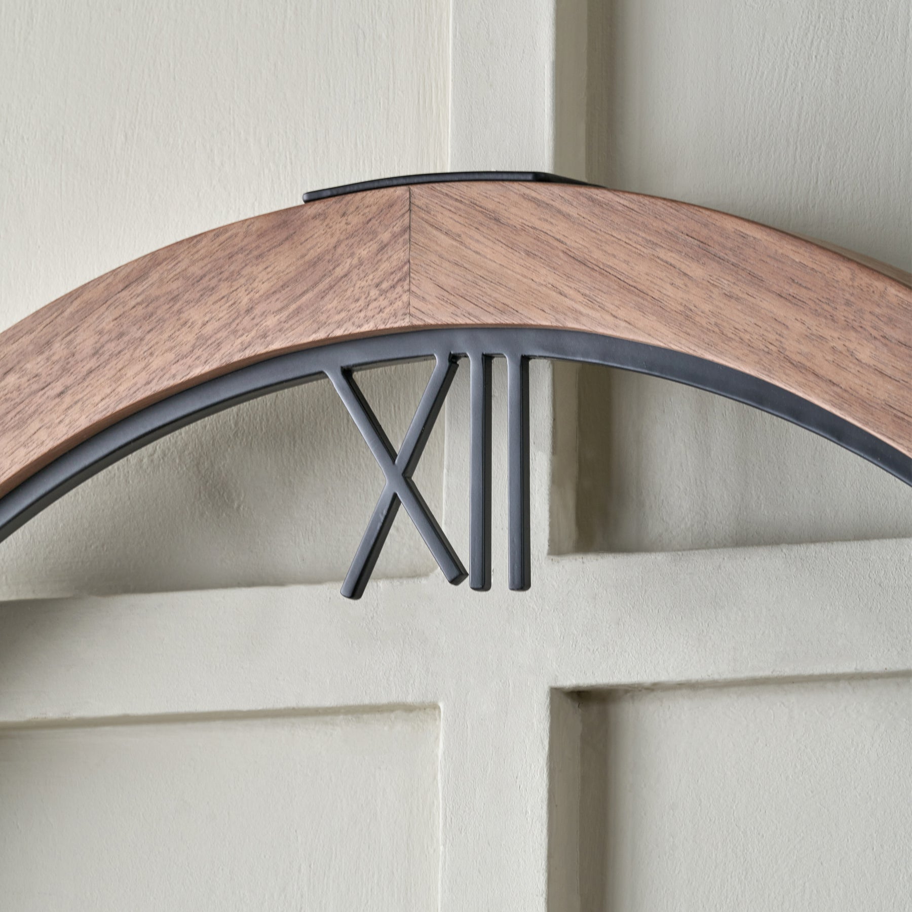 Vermont Walnut Wood Effect Wall Clock from Roseland Furniture