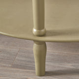 Heritage Olive Green Pine Half Moon Console Table from Roseland Furniture