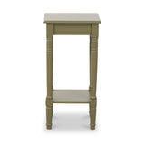 Heritage Olive Pine Wood Accent Table from Roseland Furniture