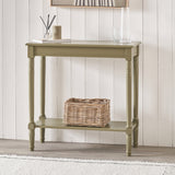 Heritage Olive Pine Wood Console Table from Roseland Furniture