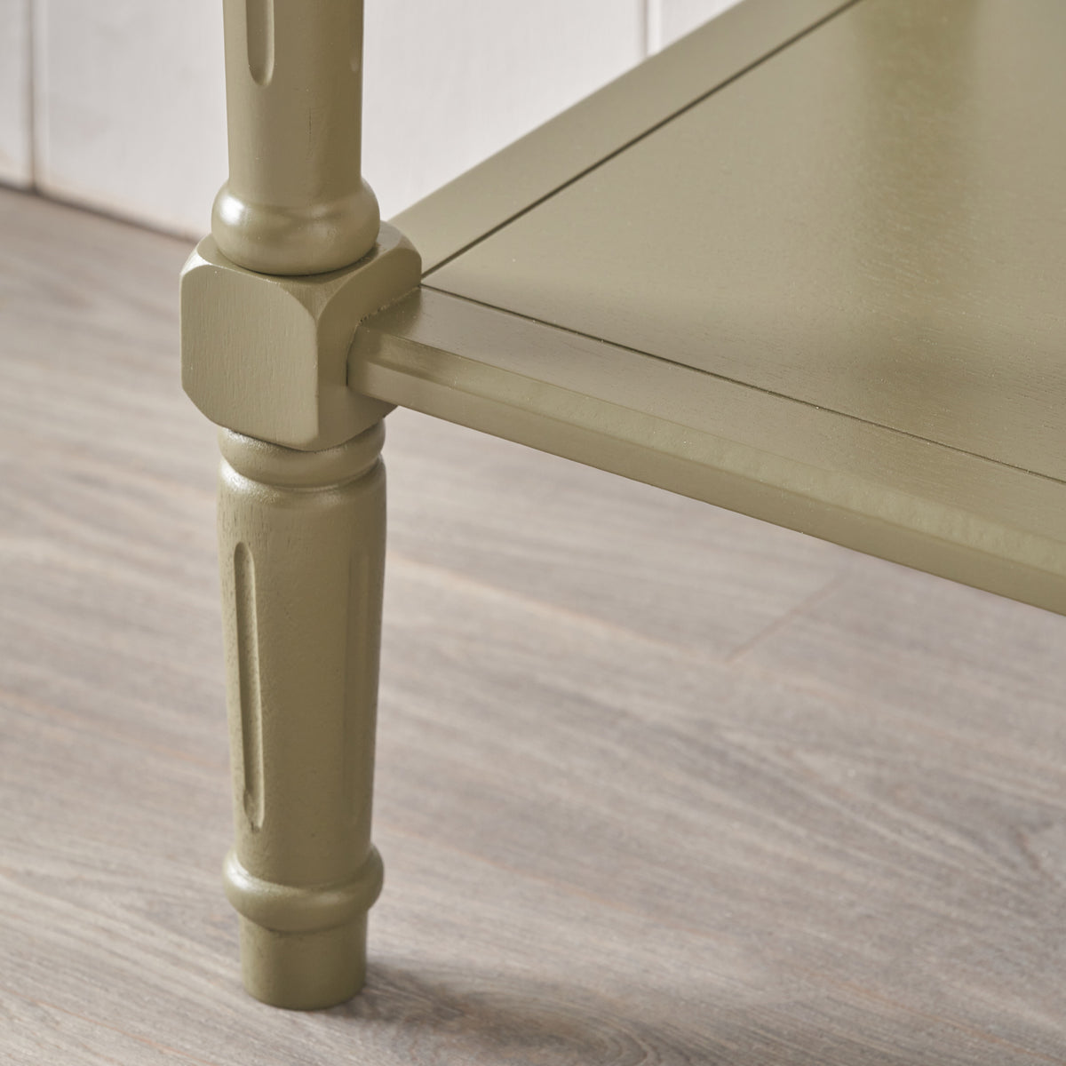 Heritage Olive Pine Wood Console Table from Roseland Furniture