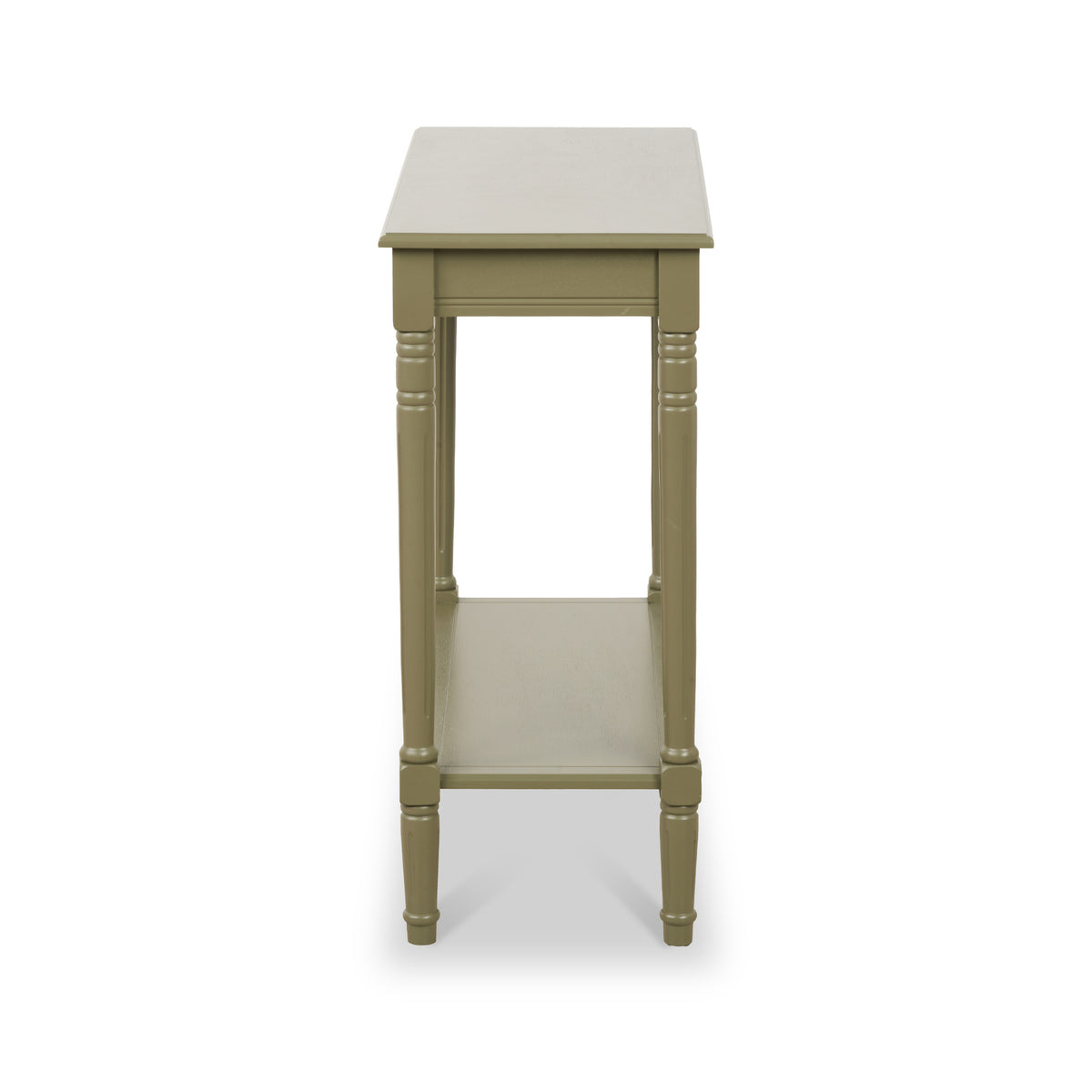 Heritage Olive Pine Wood Console Table from Roseland Furniture
