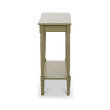 Heritage Olive Pine Wood Console Table from Roseland Furniture
