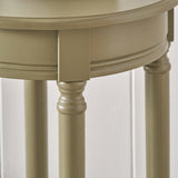 Heritage Olive Pine Wood Round Accent Table from Roseland Furniture
