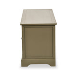 Croft Olive 3 Drawer Storage Bench from Roseland Furniture