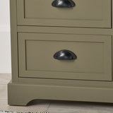 Croft Olive Pine Wood 6 Drawer Unit from Roseland Furniture