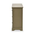 Croft Olive Pine Wood 6 Drawer Unit from Roseland Furniture