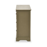 Croft Olive Pine Wood 6 Drawer Unit from Roseland Furniture