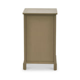 Croft Pine 3 Drawer Bedside Table Olive from Roseland Furniture