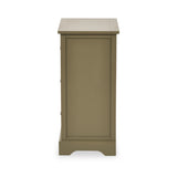 Croft Pine 3 Drawer Bedside Table Olive from Roseland Furniture