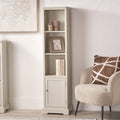 Croft Pine Display Cabinet Linen from Roseland Furniture