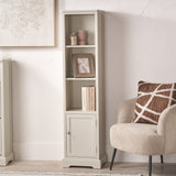 Croft Pine Display Cabinet Linen from Roseland Furniture