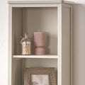 Croft Pine Display Cabinet Linen from Roseland Furniture