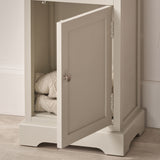 Croft Pine Display Cabinet Linen from Roseland Furniture