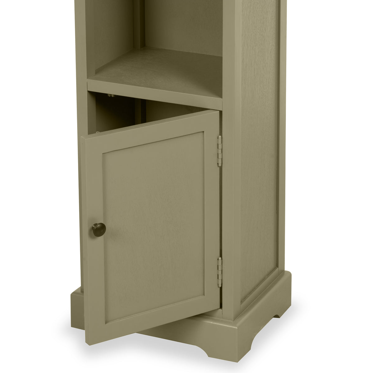 Croft Pine Display Cabinet Olive from Roseland Furniture