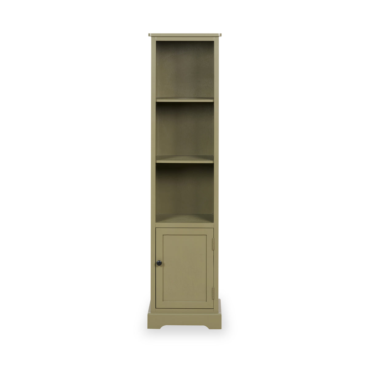 Croft Pine Display Cabinet Olive from Roseland Furniture