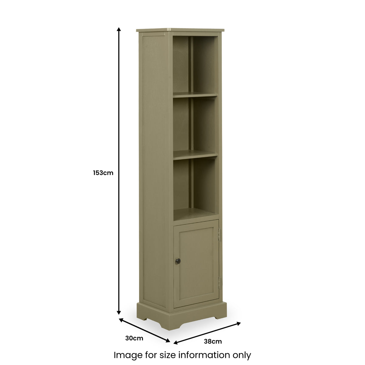 Croft Pine Display Cabinet Olive from Roseland Furniture
