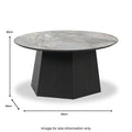 Myana Marble Effect Coffee Table from Roseland Furniture