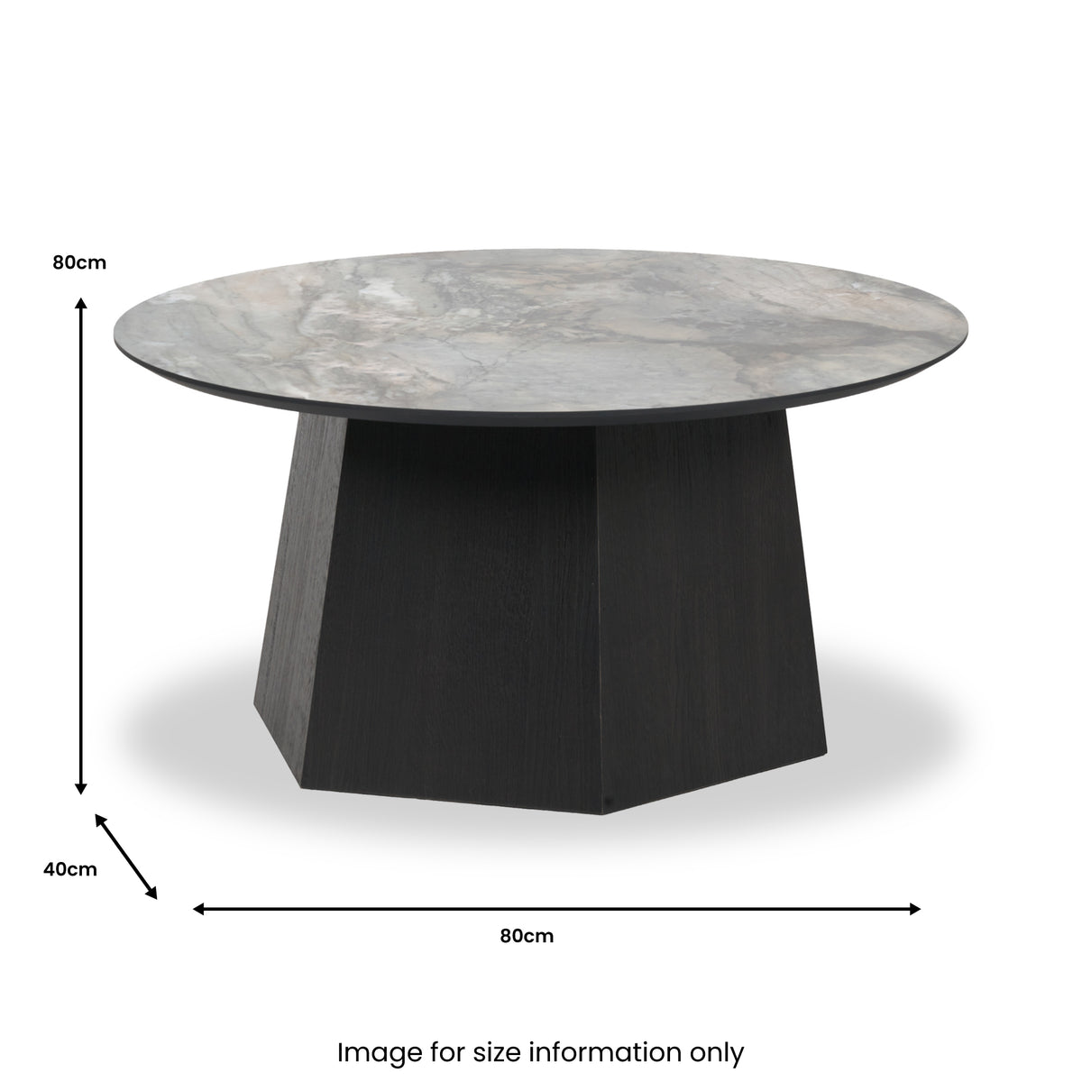 Myana Marble Effect Coffee Table from Roseland Furniture