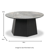 Myana Marble Effect Coffee Table from Roseland Furniture