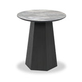 Myana Marble Effect Side Table from Roseland Furniture