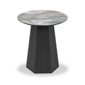 Myana Marble Effect Side Table from Roseland Furniture