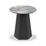 Myana Marble Effect Side Table from Roseland Furniture