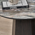 Myana Marble Effect Side Table from Roseland Furniture