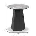 Myana Marble Effect Side Table from Roseland Furniture