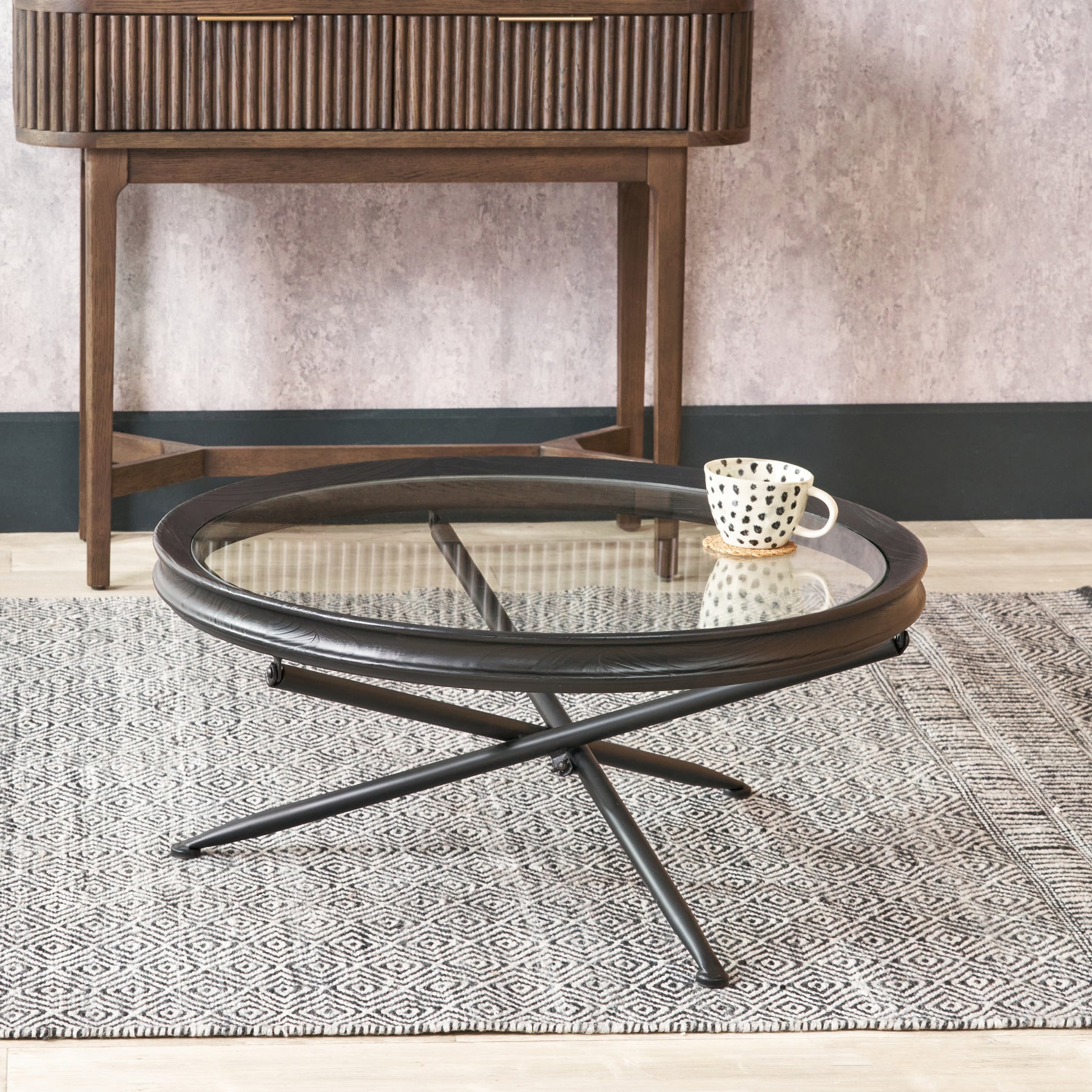 Elwood Glass Coffee Table from Roseland Furniture