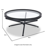 Elwood Glass Coffee Table from Roseland Furniture