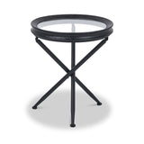 Elwood Glass Side Table from Roseland Furniture