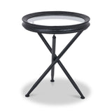 Elwood Glass Side Table from Roseland Furniture