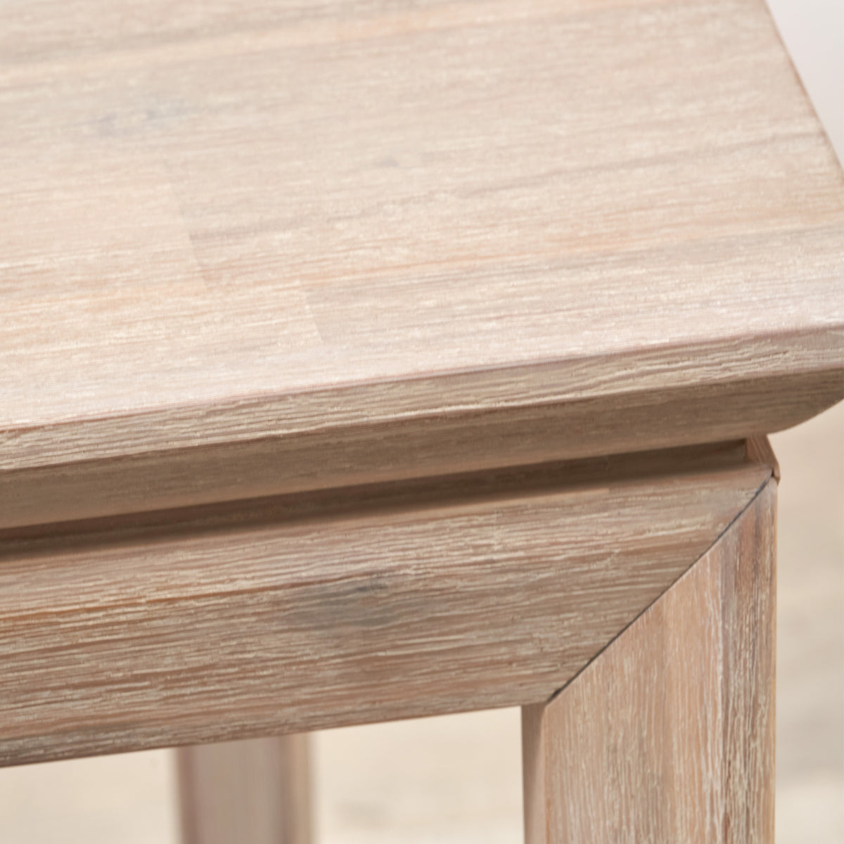 Gio White Sand Acacia 180cm Dining Table from Roseland Furniture