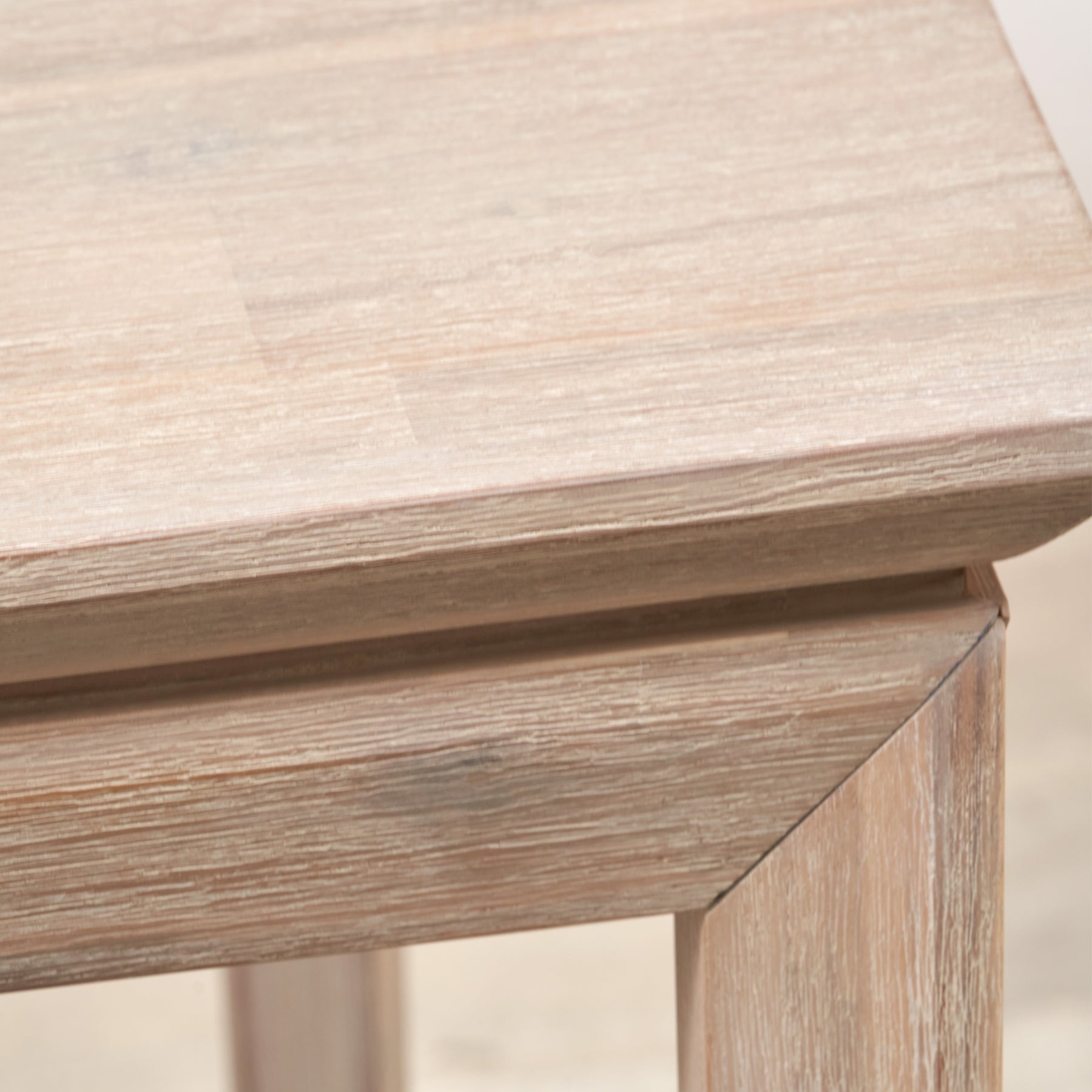 Gio White Sand Acacia 180cm Dining Table from Roseland Furniture