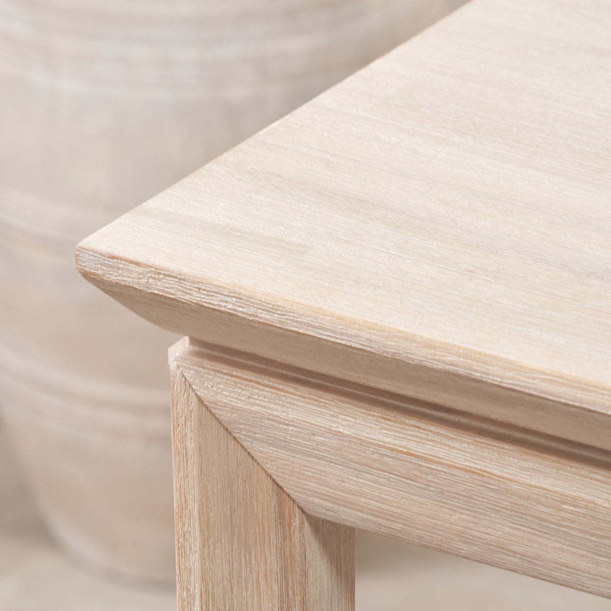 Gio White Sand Acacia 180cm Dining Table from Roseland Furniture