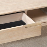 Gio White Sand Acacia 2 Drawer Coffee Table from Roseland Furniture