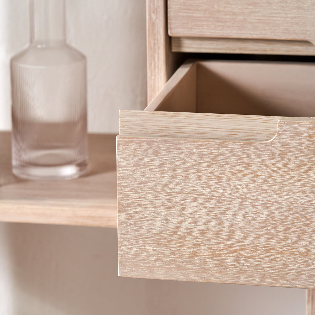 Gio White Sand 2 Drawer 7 Shelf Bookcase Unit from Roseland Furniture