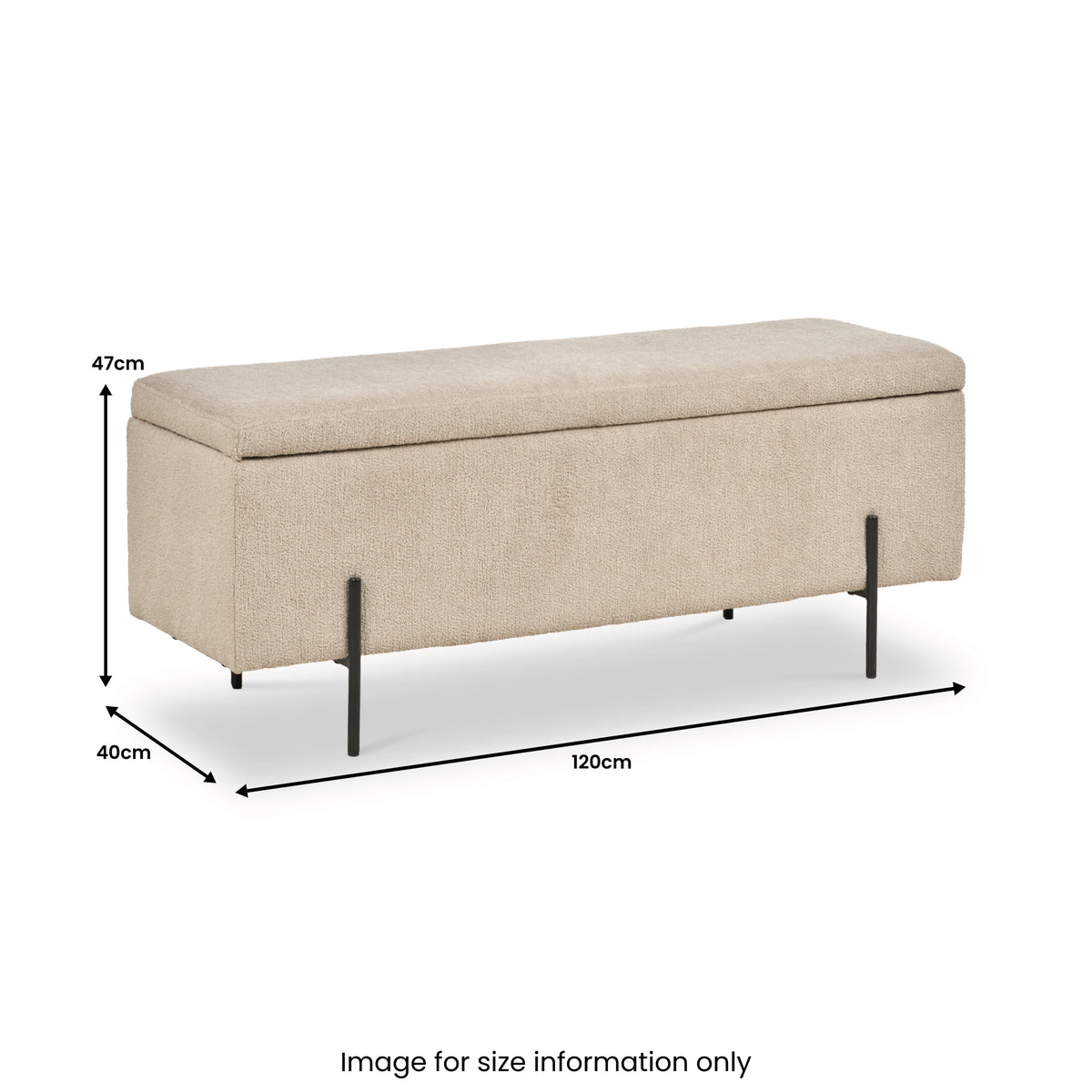 Catania Teddy Storage Bench from Roseland Furniture