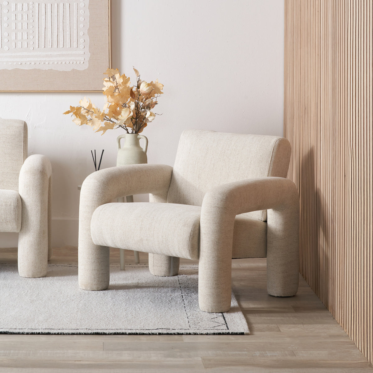 Ravello Textured Fabric Accent Chair from Roseland Furniture