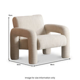 Ravello Textured Fabric Accent Chair from Roseland Furniture