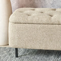 Else Buttoned Storage Ottoman from Roseland Furniture