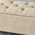 Else Buttoned Storage Ottoman from Roseland Furniture